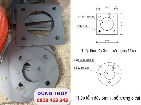 bản mã sắt theo yêu cầu