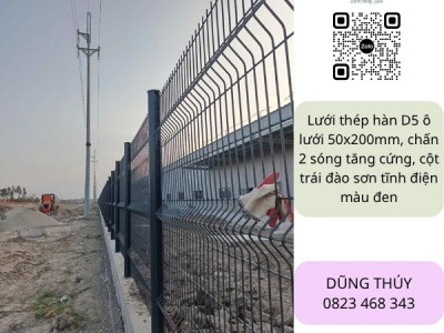 Cấu Tạo, Quy Cách & Báo Giá Hàng Rào Lưới Thép Sơn Tĩnh Điện Mới Nhất