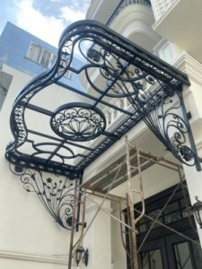 Mái Hiên Sắt Mỹ Thuật Mẫu 03