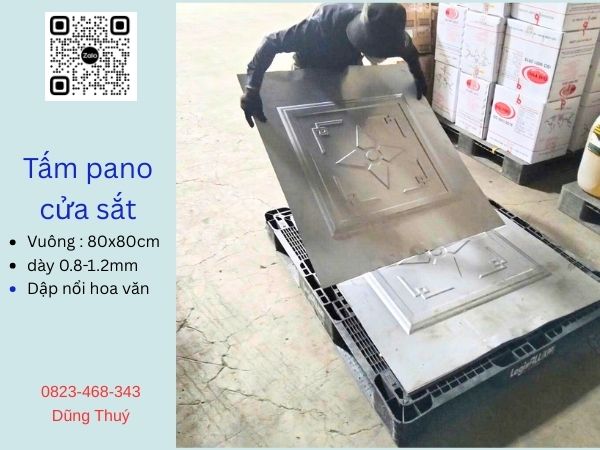 Mẫu Pano cửa sắt Hình Vuông - Hoa văn hiện đại
